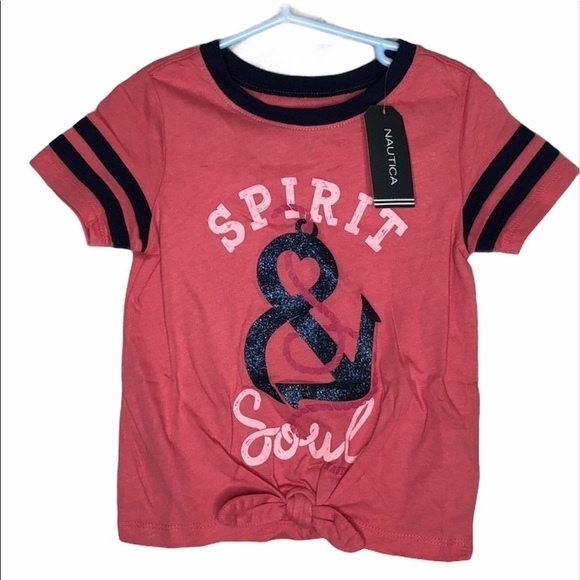 Nautica Spirit & Soul knotted tee, NWT, size 4 - Picture 1 of 5